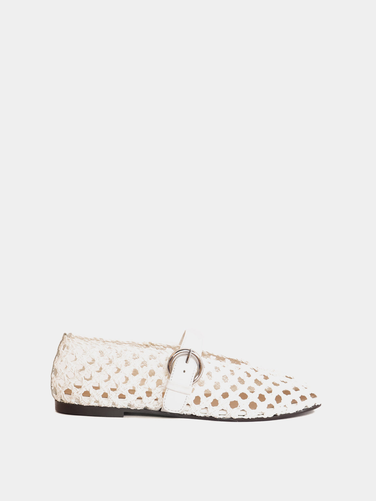 Aveiro Cream Woven Ballerina