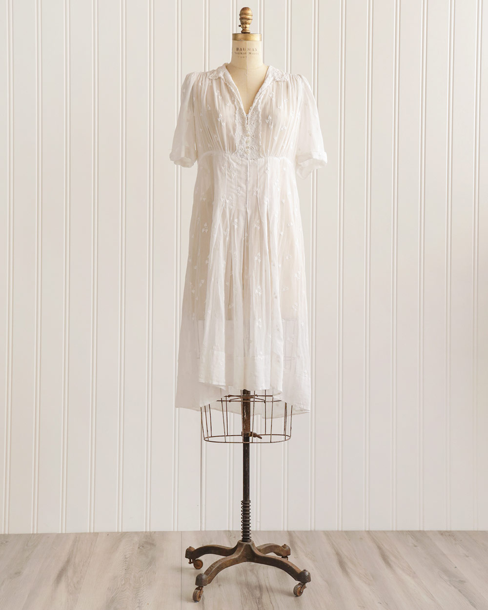 Fontasse Embroidered Voile Dress